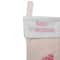 Baby's 1st Christmas Embroidered Teddy Bear Stocking - 19" - Pink and White